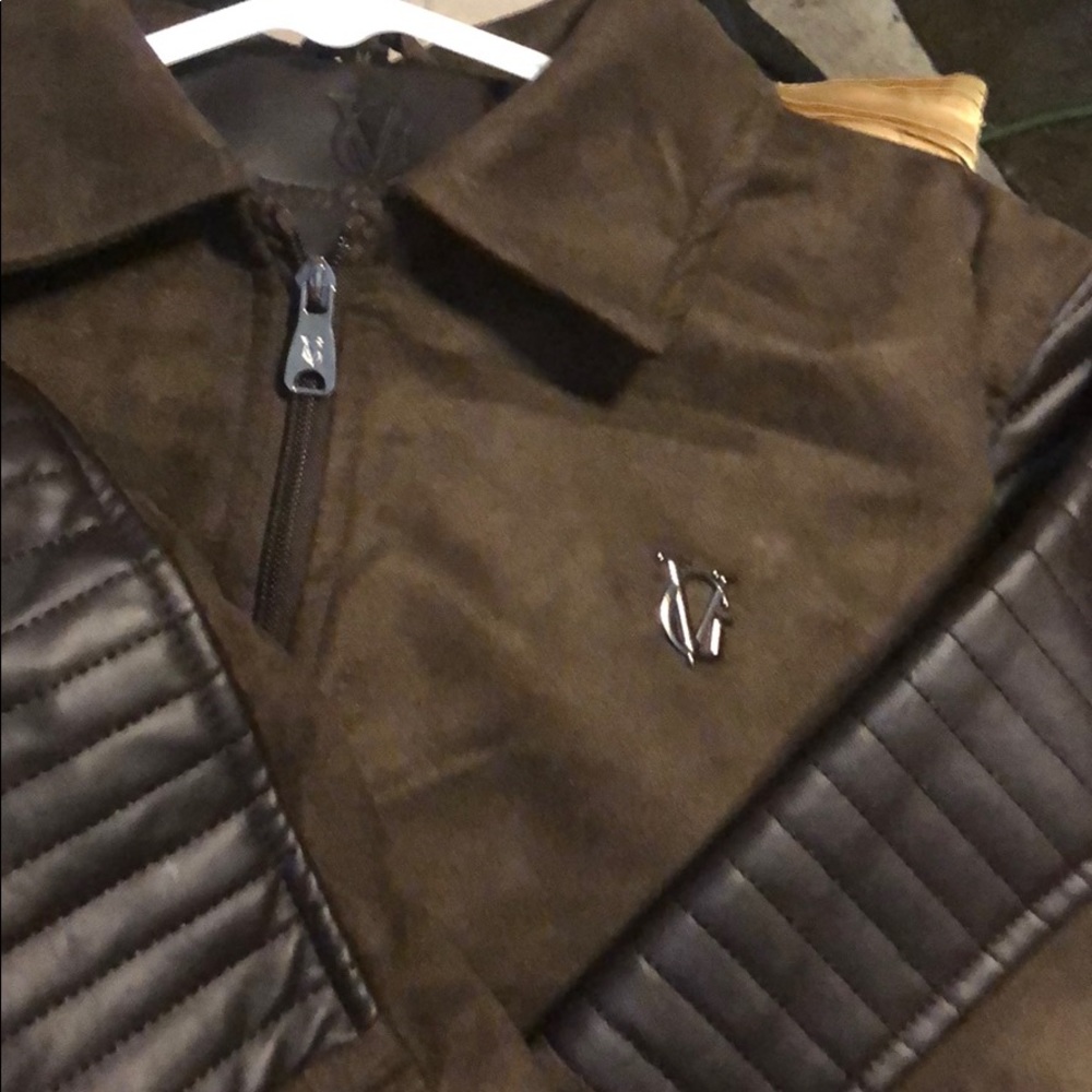 Suede and leather jacket - Picture 5 of 5